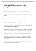 HIM 130 TEST 1 questions with complete solutions