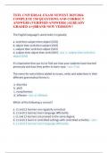 TEFL UNIVERSAL EXAM NEWEST 2025&sol;2026 COMPLETE 150 QUESTIONS AND CORRECT ANSWERS &lpar;VERIFIED ANSWERS&rpar; &vert;ALREADY GRADED A&plus;&vert;&vert;BRAND NEW VERSION&excl;&excl;