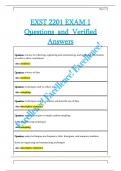 EXST 2201 EXAM 1  Questions  and  Verified  Answers