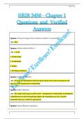 HRIR 3450 - Chapter 1  Questions  and  Verified  Answers 