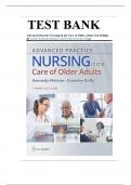 Test Bank Advanced Practice Nursing in the Care of Older Adults 3rd Edition Kennedy-Malone &vert;&vert;all Chapters