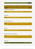 stat 121 Questions and Correct Answers&sol;  Latest Update &sol; Already Graded