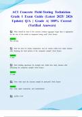 ACI Concrete Field-Testing Technician- Grade I Exam Guide &lpar;Latest 2025&sol; 2026 Update&rpar; Q&sol;A &vert; Grade A&vert; 100&percnt; Correct &lpar;Verified Answers&rpar;