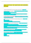 ICEMA PROTOCOL TEST QUESTIONS AND ANSWERS &vert; DETAILED