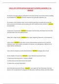 CHILD LIFE CERTIFICATION EXAM WITH VERIFIED ANSWERS &sol;&sol; A&plus;  GRADED 