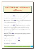 FHCE 3200 - Exam 3 2025 Questions and Answers
