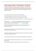 MURPHY 301 EXAM INTRODUCTION TO BIOCHEMISTRY &vert; QUESTIONS AND CORRECT ANSWERS &vert; GRADED A&plus; &vert; VERIFIED ANSWERS &vert; JUST RELEASED