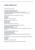 Cidesco MCQ set 1 Exam Questions and Correct Answers