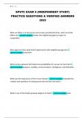 GPSTC EXAM 9 &lpar;INDEPENDENT STUDY&rpar; PRACTICE QUESTIONS & VERIFIED ANSWERS 2025