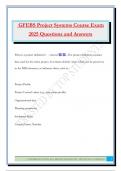 GFEBS Project Systems Course Exam 2025 Questions and Answers