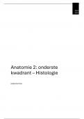 Anatomie 2 - Histologie Samenvatting