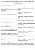 Nevada State Board of Cosmetology Theory Test Exam With 100&percnt; Correct Answers