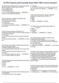 NJ PSI Property And Casualty Exam With 100&percnt; Correct Answers