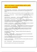 CRIM 435 EXAM 2 QUESTIONS WITH 100&percnt; ACCURATE ANSWERS
