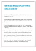 Florida Bail Bonds Exam with verified detailed solutions