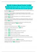 Test Bank for NR-449&colon; Evidence-Based Practice Verified Practice Questions with A&plus; Answers &vert; Final Exam Guide FOR 2025&sol;2026 &lpar;the most recent quizzes&rpar;