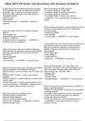 WGU D075 OA Exam Test Questions with Answers Graded A