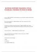 RI PEER SUPPORT TRAINING FINAL EXAM&comma;ALL NEEDED TO PASS IS HERE&period;