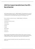 2025 Peer Support Specialist Exam Prep PDF &ndash; Buy & Pass Fast&period;