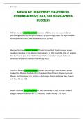 AMSCO AP US HISTORY CHAPTER 20&semi; COMPREHENSIVE Q&A FOR GUARANTEED SUCCESS