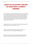 AMSCO AP US HISTORY CHAPTER 29&semi; QUESTIONS & CORRECT ANSWERS