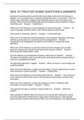 AIDA 181 PRACTICE EXAMS QUESTIONS & ANSWERS
