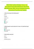 WGU D522 Verified Multiple Choice and  Conceptual Actual Emended Exam Questions  With Reviewed 100&percnt; Correct Detailed Answers  Guaranteed Pass&excl;&excl;Current Update
