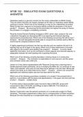 AFSB 152 - SIMULATED EXAM QUESTIONS & ANSWERS