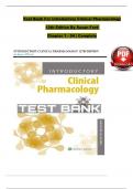 TEST BANK For Introductory Clinical Pharmacology&comma; 12th Edition By Susan Ford&comma; Verified Chapters 1 - 54&comma; Complete Newest Version
