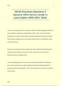 OB ATI Prep Exam &vert;Questions & Answers&vert; 100&percnt; Correct &vert; Grade A &vert; Latest Update &lpar;NEW 2025&sol; 2026&rpar;