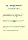 OB ATI Exam &vert;Questions & Answers&vert; 100&percnt; Correct &vert; Grade A &vert; Latest Update &lpar;NEW 2025&sol; 2026&rpar;