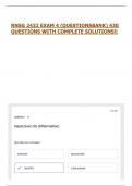 RNSG 2432 EXAM 4 &lpar;QUESTIONSBANK&rpar; 430 QUESTIONS WITH COMPLETE SOLUTIONS&excl;&excl;