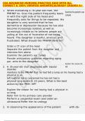 CEA ADVANCED NURSING PRACTICE QUIZ WITH ALL CORRECT & 100&percnt; VERIFIED ANSWERS&vert;ALREADY GRADED A&plus; 