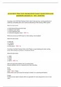 ACAS BEST PRACTICE KNOWLEDGE EXAM 6 QUESTIONS AND ANSWERS GRADED A&plus; 100&percnt; VERIFIED&period;
