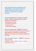 CNUR 106 Midterm Study Guide 2025&sol;2026 ACTUAL   COMPREHENSIVE  REAL EXAM QUESTIONS AND                      VERIFIED ACCURATE SOLUTION &lpar; CORRECT                            DETAILED & ELABORATED&rpar; &vert; 2025  BRAND                                        NEW TES