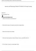 Anatomy and Physiology I BIOD 151 Module 4 Problem Set Portage learning&excl; RATED A&plus;