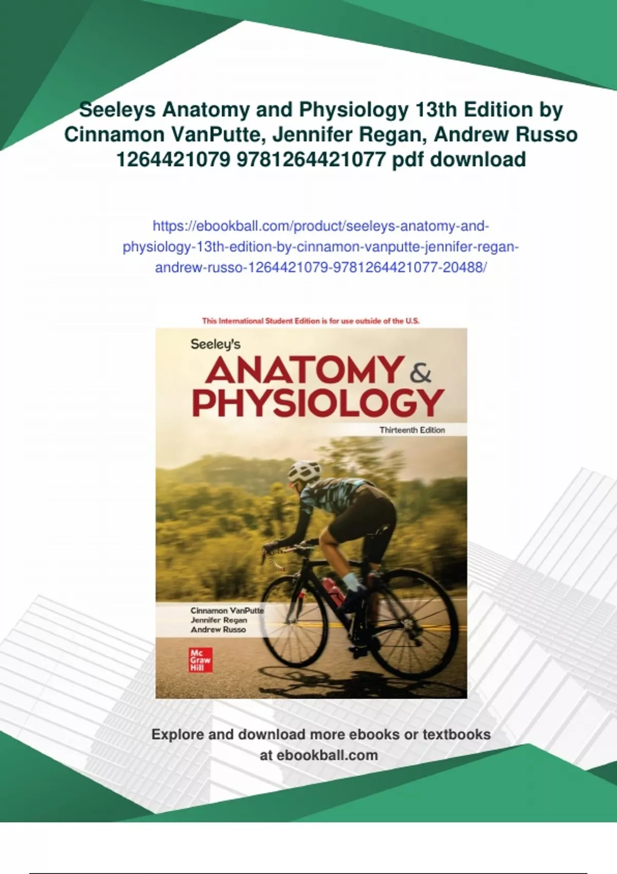 Summary Seeleys Anatomy and Physiology 13th Edition by Cinnamon ...