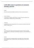 LCHI 466 exam 2 questions & answers already passed 