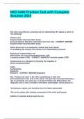 NSG 6440 Practice Test with Complete Solution 2025&period;