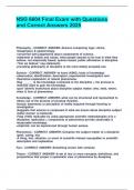 NSG 6604 EXAM BUNDLE WITH COMPLETE SOLUTIONS LATEST UPDATED 2025&sol;2026 GRADED A&plus;