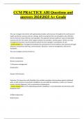 CCM Practice ABI Questions with Verified Answers &vert; 100&percnt; Correct &vert; 2025&sol;2025 &vert; A&plus; Grade