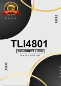 TLI4801 Assignment 1 &lpar;FULL ANSWERS&rpar; Semester 2 2025 &lpar;642661&rpar; - DUE 21 August 2025