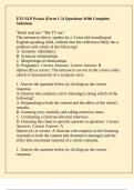 ETS SLP Praxis &lpar;Form 1-3&rpar; Questions With Complete Solutions