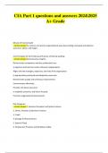 CIA Part 1 Exam &vert; Correct Questions and Answers &vert; 2024&sol;2025 &vert; A&plus; Grade