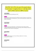 MSN570&sol; MSN 570 Advanced Pathophysiology Exam Guide &vert; Complete Review with Questions and Verified Answers&vert; 100&percnt; Correct