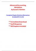 Solutions For Advanced Accounting&comma; 5th Edition Hamlen &lpar;All Chapters included&rpar;