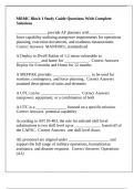 MRMC Block I Study Guide Questions With Complete Solutions