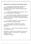 MRMC Block 1 Exam Questions With Complete Solutions