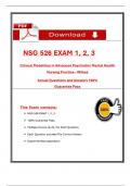 NSG 526 Exam Review &ndash; Verified Questions and Answers for Advanced Pathophysiology &lpar;2025&rpar;