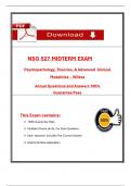NSG 527 Midterm Exam &ndash; Verified Questions and Answers for Advanced Pharmacology &lpar;2025&rpar;